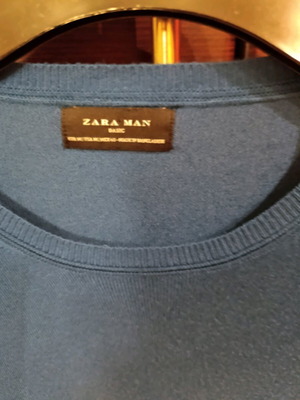 Zara knitted sweater XL blue like new