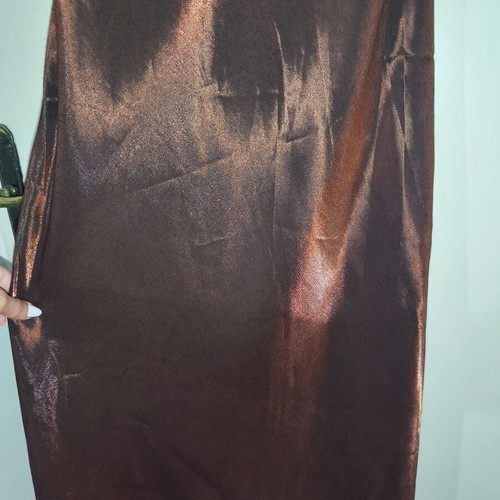 Vintage bronze metallic dress Gina Ritzi like new, made in Britain