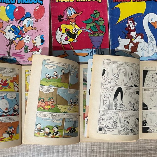 Mickey Mouse comic collection used, 31 issues, over 25 years old