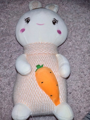 Plush bunny unused, very soft fabric