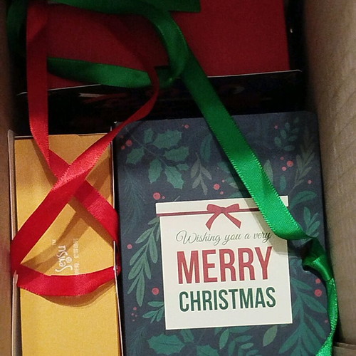 Christmas paper boxes new, set of 4 pieces