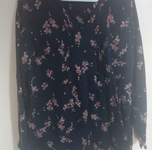Marks & Spencer πουκαμίσα μπλε με λουλούδια 