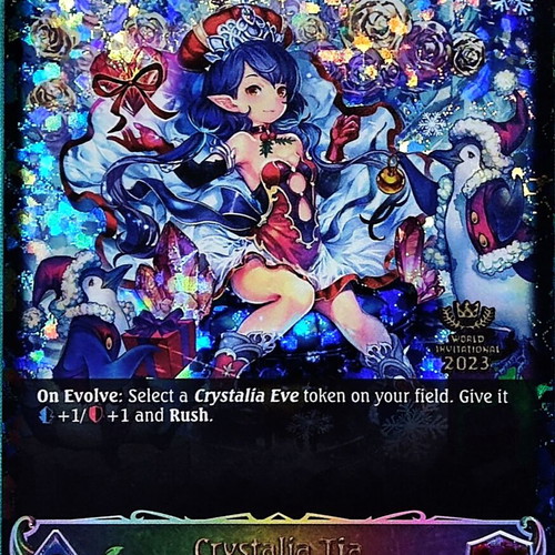 Crystalia Tia (Evolved) Shadowverse Forestcraft card near mint
