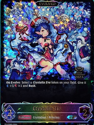 Crystalia Tia (Evolved) Shadowverse Forestcraft card near mint