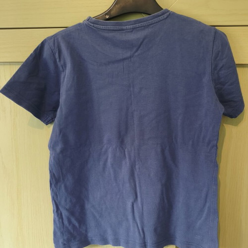 Tshirt pack of 3 boys' short-sleeve shirts like new, blue and purple