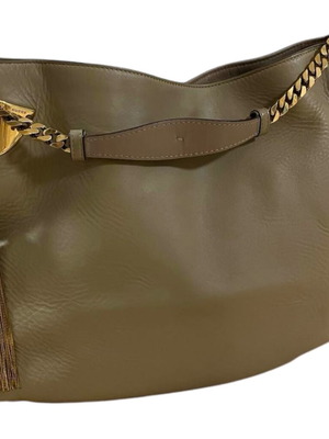 Gucci Χειρός Μπεζ Δερμάτινη Τσάντα Σαν Καινούργιο