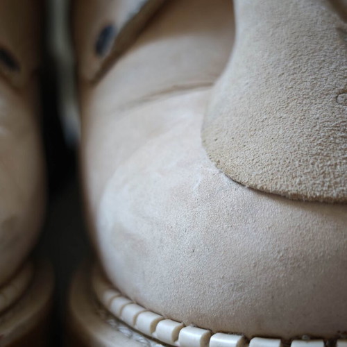 Caterpillar boots with fur, size 39-39.5, beige