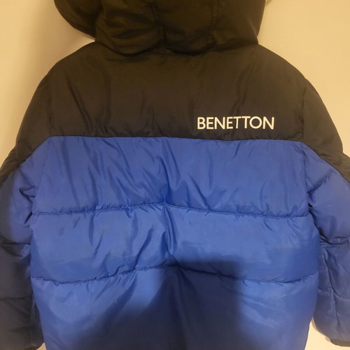 Benetton boys' jacket age 6, black and blue