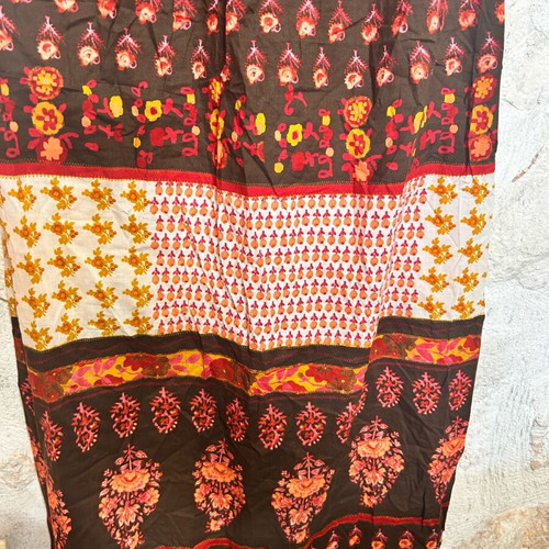 Helmi Strapless Maxi Dress used, size 44, red orange