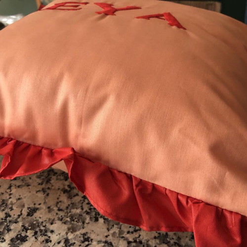 Pillow new with filling and zipper 40x40cm, Eva