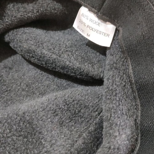 Wool hat used with fleece, size L