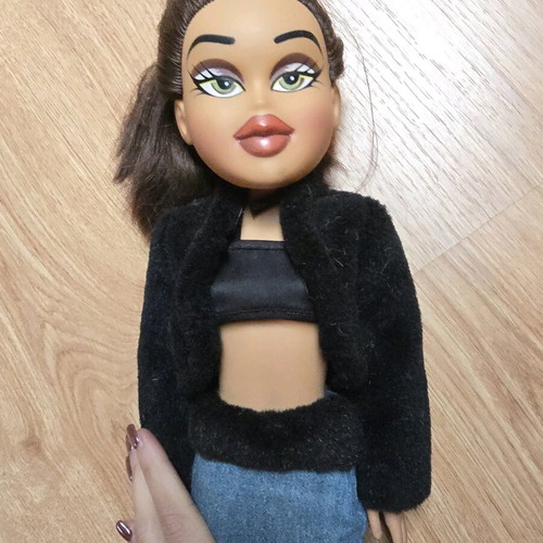 Bratz doll collectible, brown, large, like new