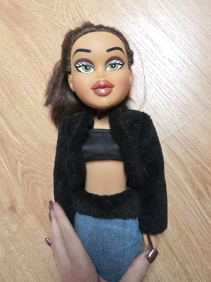 Bratz doll collectible, brown, large, like new