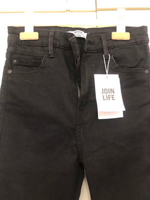 Bershka women's pants new, black elastic, slim fit