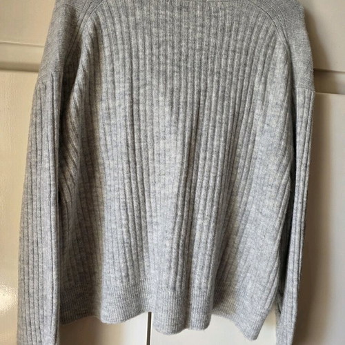 Wool cardigan gray XL ofelia new with buttons warm