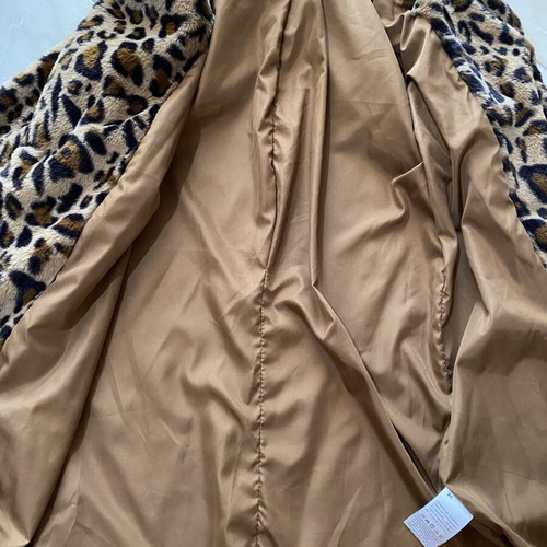 Leopard fur coat Shein extra small, like new, soft texture