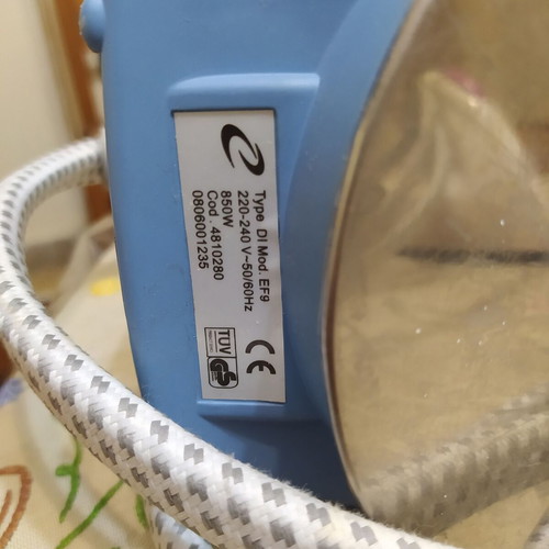 Euro-Pro steam iron used for ironing system, spare part