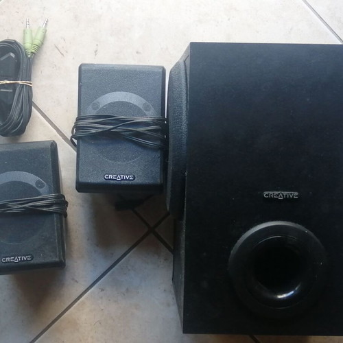 Creative Inspire P380 2.1 speaker system used, needs potentiometer repair