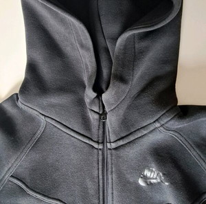 Nike tech fleece μαύρη παιδική ζακέτα XL