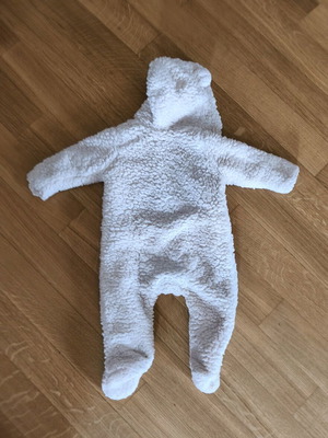 Zara baby jumpsuit like new, white/cream, 6-9 months