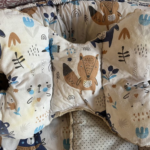 Baby Nest used with pillow and blanket set