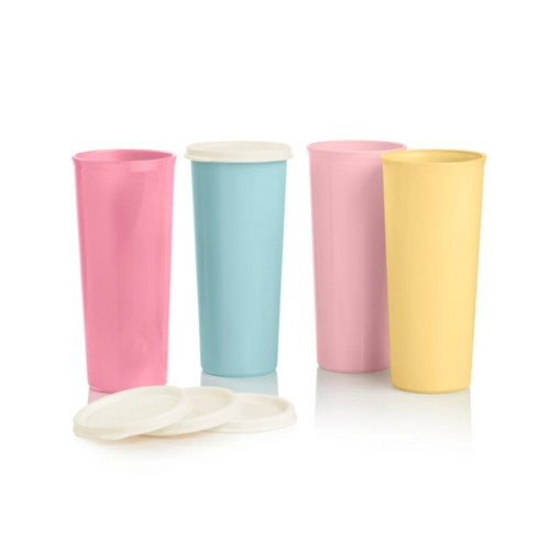Tupperware vintage set of 4 children's cups 470ml