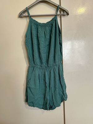 Jumpsuit petrol with pockets, size S