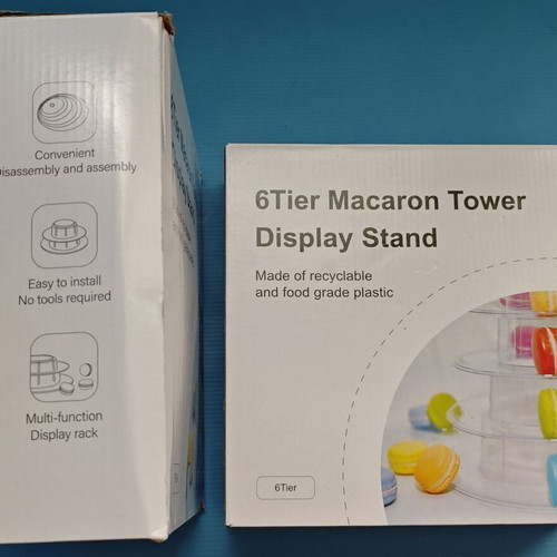 Clear 6-Tier Cake Stand New Plastic Dessert Display