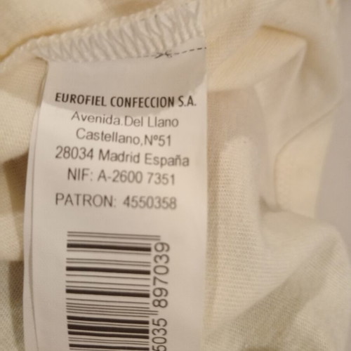 Women's Secret T-shirt new, size M, 100% cotton, cream color
