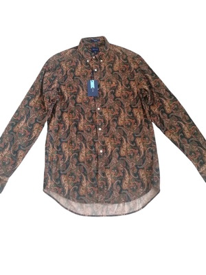 Gant winter corduroy shirt with paisley pattern new size Medium