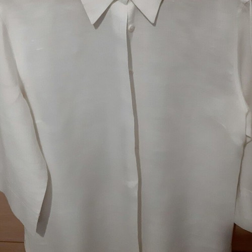 Zara White Linen Shirt Large, Long, Like New
