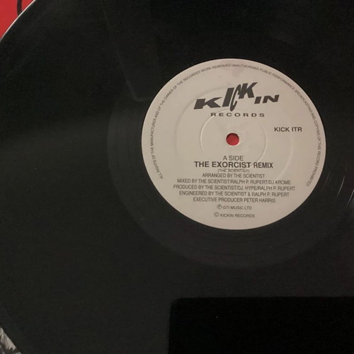 The Exorcist 2 The Scientist 12 inch vinyl used, remix version