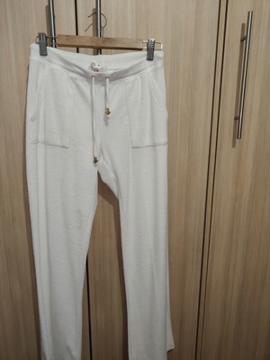 SugarFree classic terry pants used, size medium, white