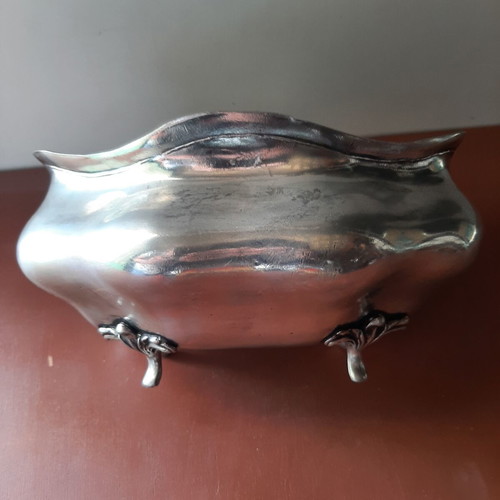 Pewter Antique Vessel with Angel Touchmark, Like New