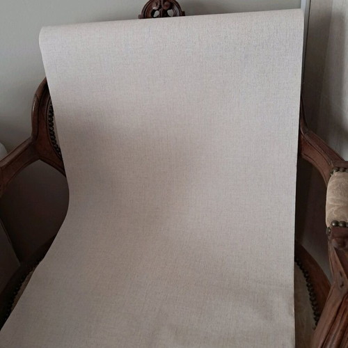 German quality wallpaper, 4 rolls with linen texture in beige
