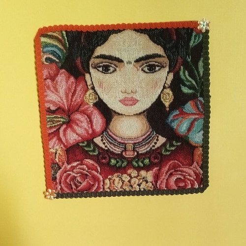 Frida Kalo Handmade Wall Art 20x20 Canvas