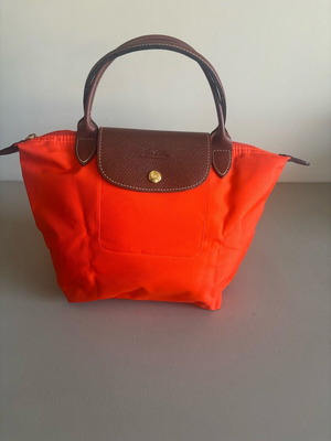 Longchamp Pliage Small orange used handbag