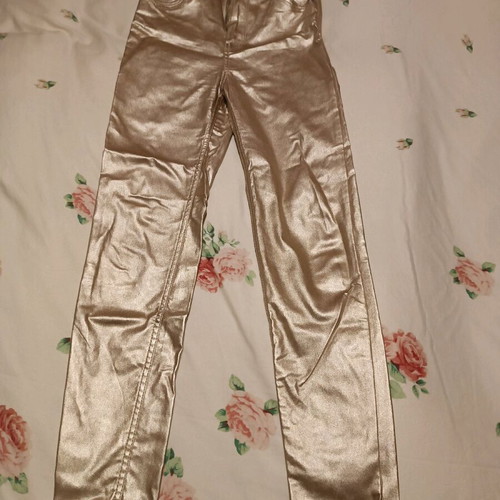 Gold Pull & Bear pants like new, five-pocket skinny fit