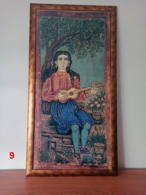 Copy of painting Hadjimichail Theofilos The Beautiful Andriana of Athens new