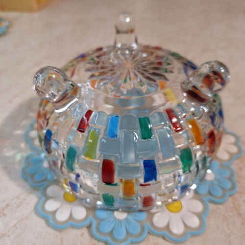 Glass Massive Candy Dish like new