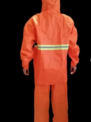 Αδιάβροχο Σετ Υψηλής Ορατότητας Καινούργιο (Παντελόνι και Πανωφόρι)