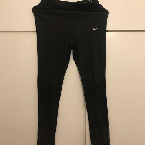 Women's leggings with mesh used, size medium, black