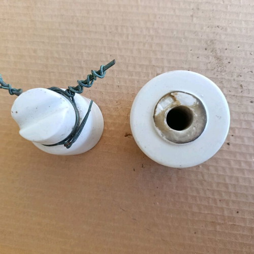 Porcelain insulators used