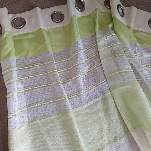 Curtain set with rings, 2 panels, 140×250 cm