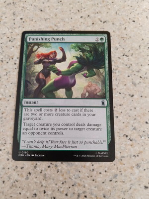 Magic the Gathering Punishing Punch card