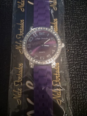 Nele Fortados women's analog wristwatch purple, like new