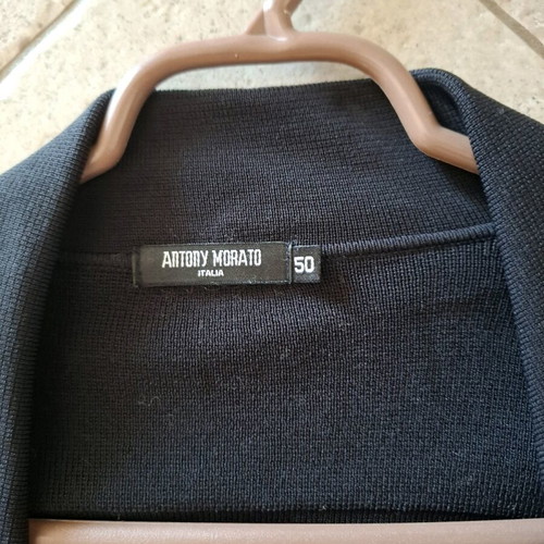 Antony Morato men's black knit cardigan, size Large