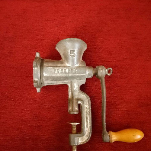 Manual meat grinder vintage used