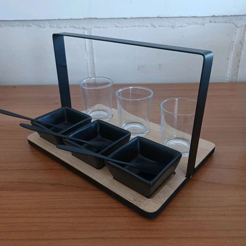 Modern aperitif serving set