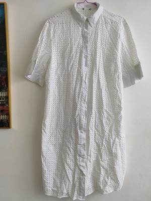 Vintage Women's Oversized White Lace Dress Tunic like new